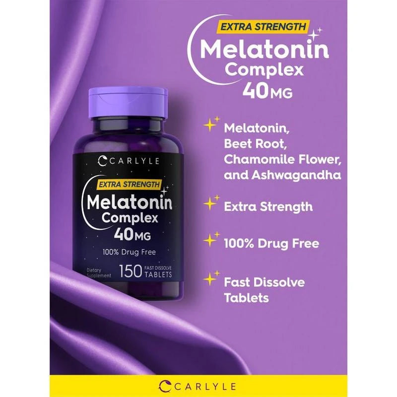 Carlyle Melatonin 40mg | 150 Tablets - Specification: Default