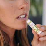 Badger - Herbal Lip Balm, Tea Tree & Lemon, Certified Organic Lip Balm, Fair Trade, Herbal Lip Care, 0.15 oz (4 Pack)