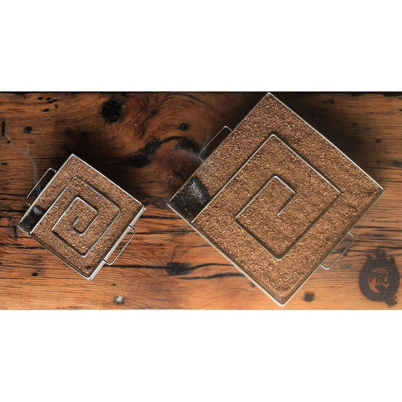 ProQ Large Cold Smoke Generator for Food Smoking, Long-lasting Cold Smoker, Maze Smoker for Cold Smoking, Outdoor Smokers for any BBQ or Cabinet (Tealight & Sawdust Included)