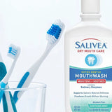 SALIVEA Dry Mouth Mouthwash - Soothing Mint Mouthwash with Natural Salivary Enzymes - Gentle Mouthwash to Aid Dry Mouth Care - Breath Freshener & Dry Mouth Treatment - Mint Flavor (16 oz Bottle)