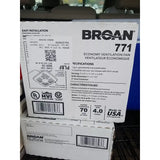 Broan Ventilation Fan Bathroom Wall Ceiling Ventilation Fan Economy 771