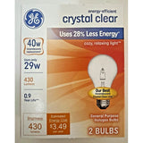GE 40-WATT Light Bulbs Crystal Clear 430 Lumens Dimmable Classic 6 Bulbs 3 Packs