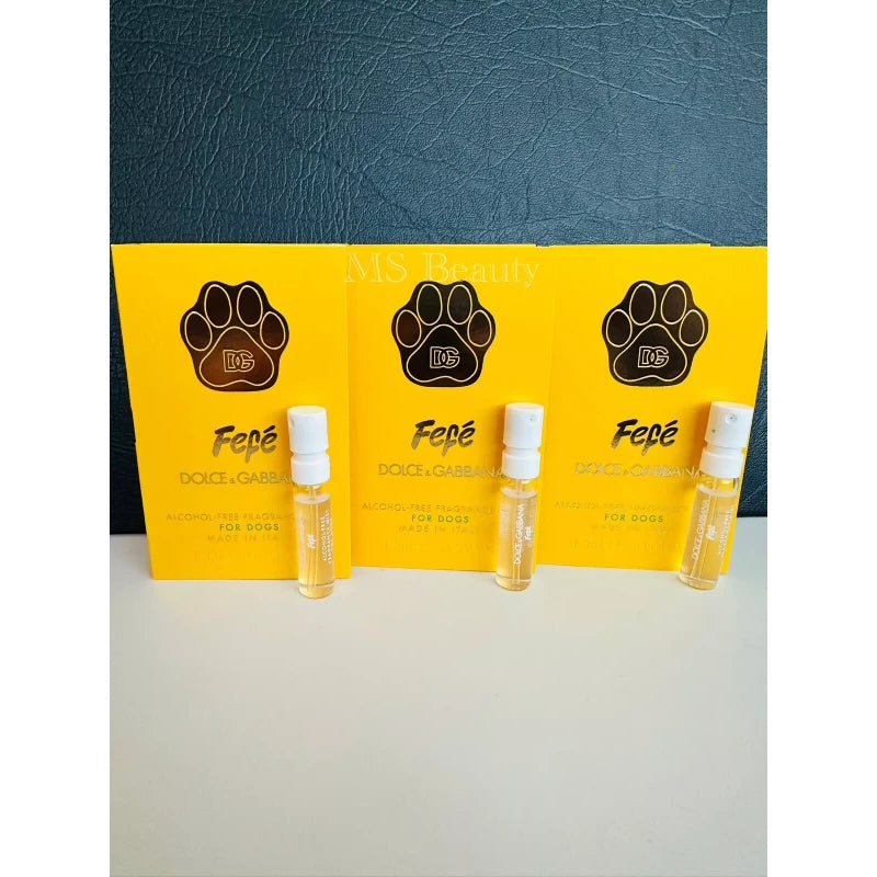 Dolce&Gabbana 3 x Dolce & Gabbana Fefe Dog Perfume Sample 1.5ml / 0.05oz (Alcohol Free)