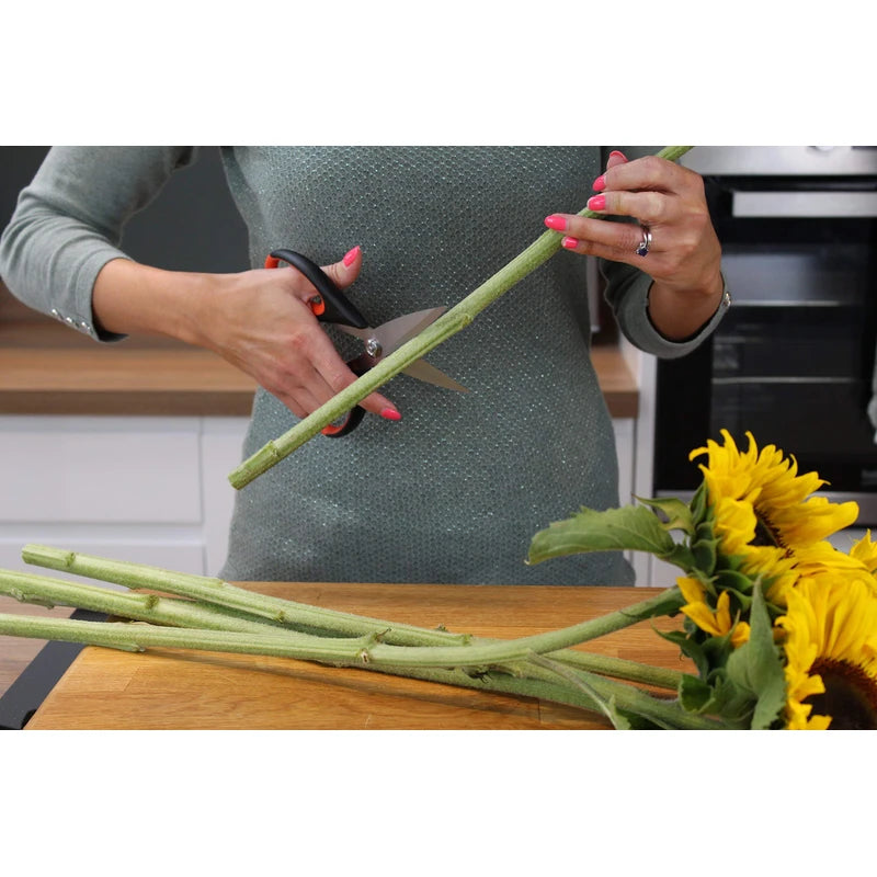 Heavy Duty All Purpose Scissor - Sabatier Professional 22cm/8.5”. Soft Grip, Dishwasher Safe, Multifunctional Utility General Use Strong Straight Edge Snips/Shears. Taylors Eye Witness