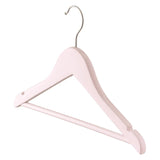 Harbour Housewares Wooden Children's Hangers - Light Pink - Pack of 10