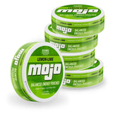 Mojo™ Balanced Energy Pouches | Healthier Energy Drink Alternative | Zero Sugar & Calorie-Free with Ginseng, Yerba Mate, B-Vitamins, and Amino Acids | 15 Pouches Per Can | 5 Cans of Lemon Lime