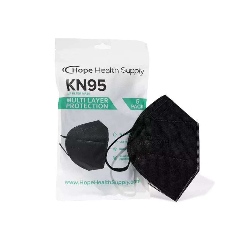 hope health KN95 Face Mask Respirator 3 packs of 5-Ply Protective-BLA