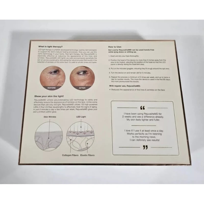 Trophy Skin Rejuvalite MD Anti Aging Light Therapy System Face Facial BRAND NEW