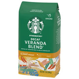 Starbucks Decaf Ground Coffee, Decaf Veranda Blend, Blonde Roast, Decaffeinated Ground Coffee, Lightly Roasted 100% Arabica Coffee, 12 Ounce (Pack of 2)