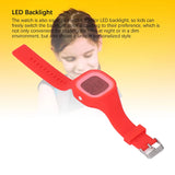 Children Digital Watch Alarm 50M Waterproof Shockproof Drop Resistant Child Digital Sport Outdoor Watch for Daily Use Red