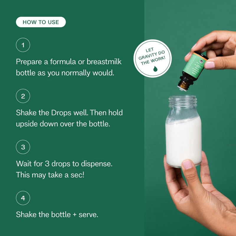 Bobbie Bobbie Organic Baby Vitamin D Drops, Daily Liquid Supplement to Support Development, Immune Health and Strong Teeth and Bones* in Newborn Babies and Infants, Vegan, Infant Vitamin D, 400 IU, 0.3 fl oz