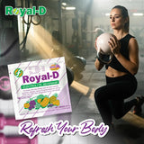 Royal-D Royal-D Electrolyte Beverage Powder - Electrolyte Powder for Dehydration Relief, Isotonic Electrolyte Drink Mix, Electrolyte Drink Mix. Sodium, Potassium - Grape Flavor (8.8 Oz Box, 4 Count)