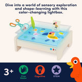 Battat Education – Tracing Light Box – Light Table for Kids – Sensory Lights – Light Up Board for Kids – 3 Years + – Bright Explorer