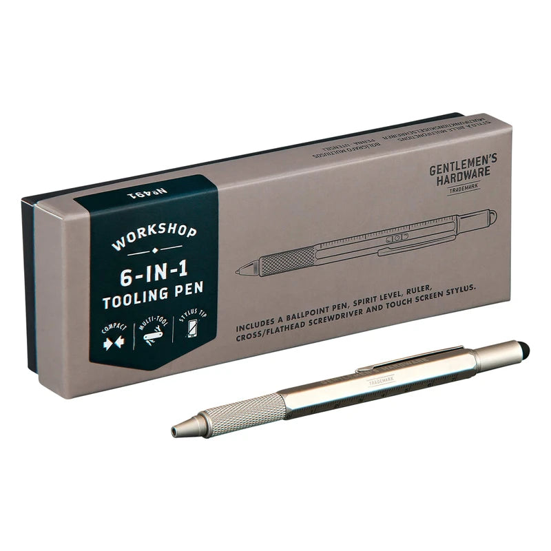 Gentlemen's Hardware 6-in-1 Multi-Tool Pen, GEN491