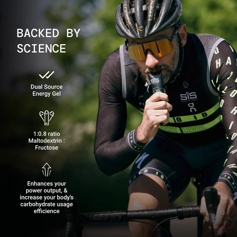 Science in Sport Beta Fuel Neutral | Dual Source Unflavoured Running Gels | 40g Carbs per 60ml Serving | Energy Gels for Endurance, Running and Cycling (6 Pack)