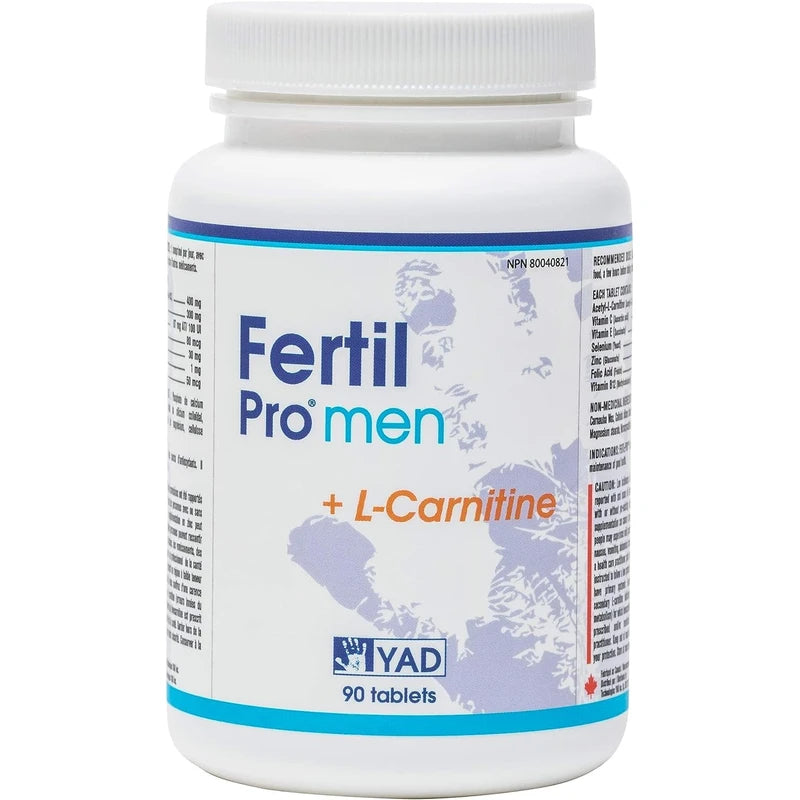 Fertil Pro Men Acetyl-L-Carnitine Natural Health Supplement (90 Pills 3 Month Supply)