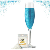Twinkle my Drink® Colour Changing Edible Glitter | Fun Gender Reveal Edible Glitter for Drinks | Baby Shower Party | 5g Packet 25 Servings (Blue)