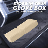 Xtremeauto Genuine Chamois Leather Demister Pads For Car - Window Condensation Sponge Demister, Car Demister Pad Windscreen Fog Remover Chamois Pad For Windscreen, Mirrors, Window Mist