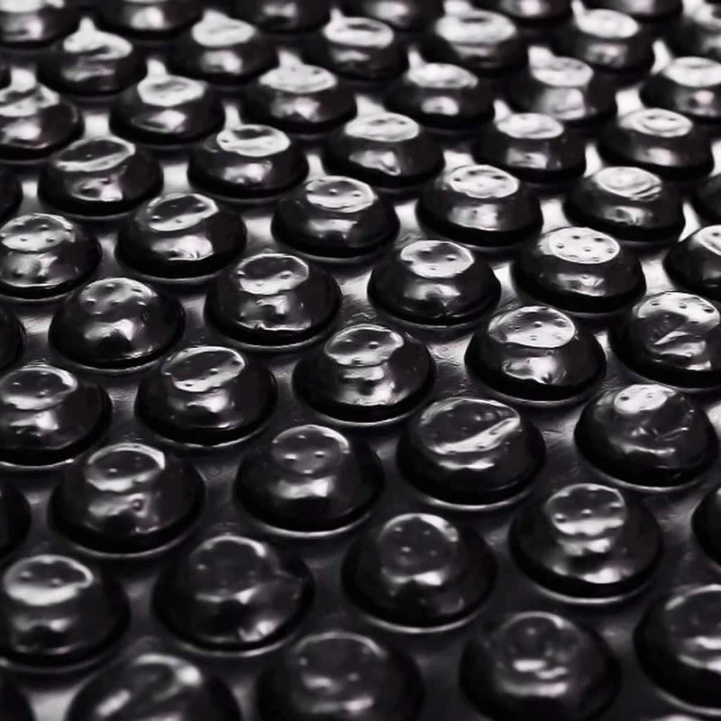 Rectangular Pool Cover, Solar Cover for In-Ground and Above-Ground Pools, Pool Cover Protector, Heat Retaining Blanket, Floating Solar Pool PE Film with Air Chambers,118.1" x 78.7",Black