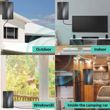 2024Upgraded TV Antenna Up 880+ Miles, Antenna Tv Digital HD Indoor Outdoor Digital Antenna for All TV Support 4K 1080P HD Powerful TV Antenna with Amplifier Signal Booster & Thick Coaxial Cable