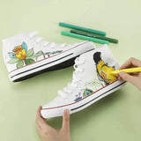 Ohuhu Fabric Pen 30 Colors Set Dyeing Pen Fabric Dyeing Pen Cloth Pen Color Pen Cloth Marker Fabric Marker Writing Fabric Writing Pen Writing on Cloth Pen Name Water Resistant Pigment DIY Handmade Handmade Clothes Jeans T-shirt Pants Bag Sneakers