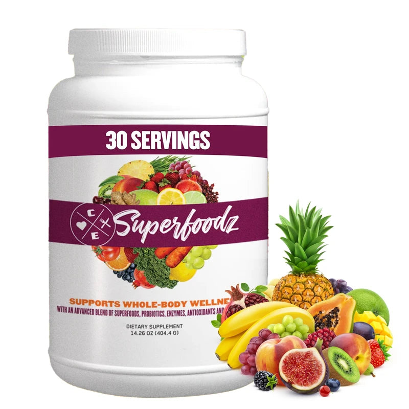 Clean Eatz Superfoodz, 30 Servings w/Green Balance Alkalizing Blend®, AçaiVida®, SmartPrime-Om® and PeakO2®