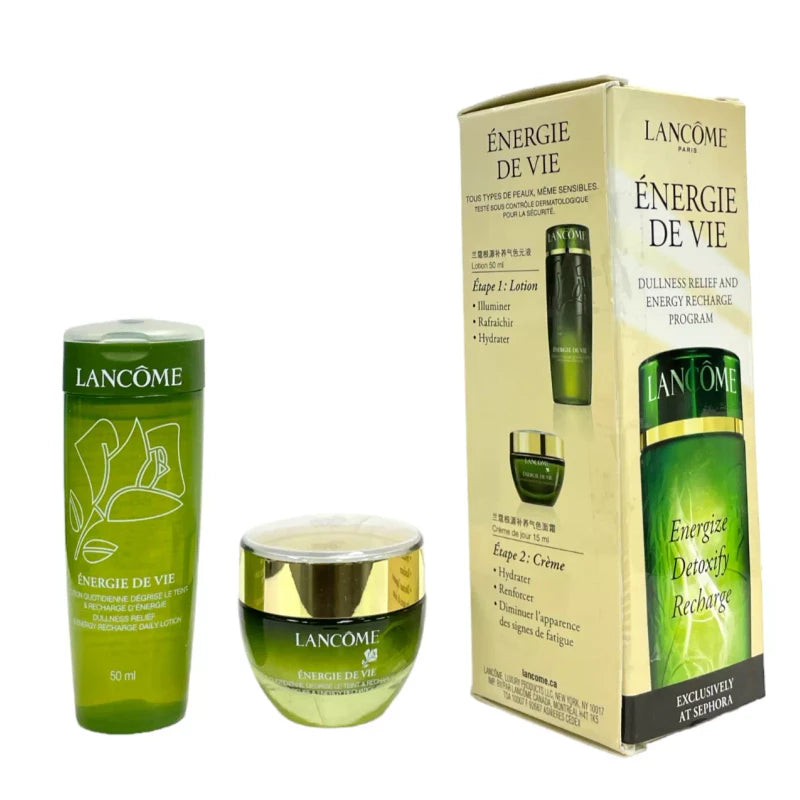 Lancôme Lancome Energie De Vie Set; Lotion & Cream (50mL | 15mL) NEW AS SEEN IN PICS