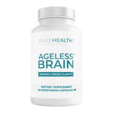 PureHealth Ageless Brain – Energy, Brain Health, Focus, Memory & Cognitive Function Supplement – Supports Mental Clarity, Sharpness & Overall Brain Wellness