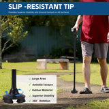 Folding Cane With Led Light And Alarm, With Side Handle, Folding, Adjustable Cane Suitable For Arthritis Disabled And Elderly, Cane With Cushioned T Handle And Swivel Four Pedestal, WalkingCanes,Black