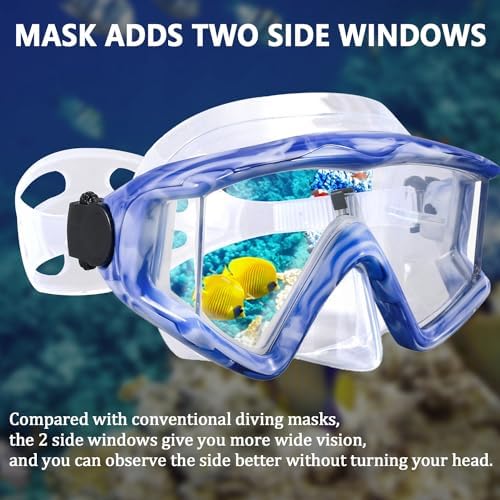 Diving mask Anti-Fog Swimming Snorkel mask Suitable for Adults Scuba Dive Swim Snorkeling Goggles Masks