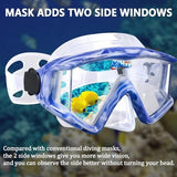 Diving mask Anti-Fog Swimming Snorkel mask Suitable for Adults Scuba Dive Swim Snorkeling Goggles Masks