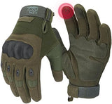 KEMIMOTO Tactical Gloves for Men, Touchscreen Motorcycle Gloves with Hard Shell & Palm Padding for Sports Motorcycle Cycling Tactical Airsoft Paintball Hunting Hiking Camping Climbing