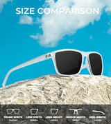 KALIYADI Polarized Sunglasses for Men, Lightweight Sun Glasses with UV Protection for Driving Fishing Golf