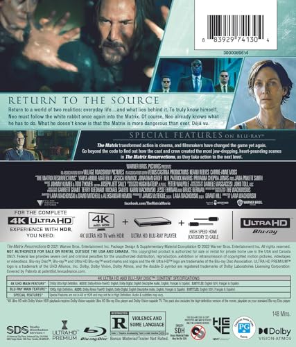 Matrix Resurrections, The (4K Ultra HD + Blu-ray) [4K UHD]