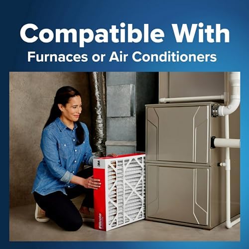 Filtrete 20x20x4 Air Filter, MPR 1000, MERV 11, Allergen Defense 12-Month Deep Pleated 4-Inch Air Filters, 2 Filters