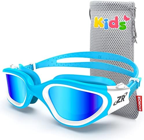 ZIONOR Kids Swim Goggles, G1 MINI UV Protection Anti-Fog Polarized Swimming Goggles for Age 6-14