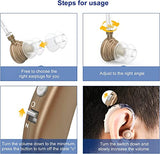 Rechargeable Hearing Aids For Seniors With Noise Cancelling and Volume Control Digital Hearing Amplifiers For Adults With Hearing Hearing Loss BTE Hearing Aids sound amplifiers for seniors