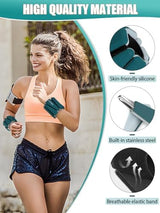 Wrist Ankle Weights Set of 2(1 lb/2 lbs Each) Adjustable Weights Training Intensity for Strength Training Walking Running Yoga Pilates Jogging for Women Men