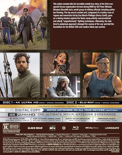 The Ministry of Ungentlemanly Warfare 4K + Bluray + Digital [Blu-ray]
