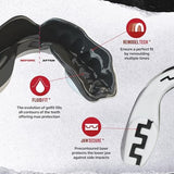 SafeJawz Sports Mouthguard, Dual Layer Premium Mouth Guard with Case for Basketball, Lacrosse, Football, Martial Arts, Hockey, Wrestling, Ice Hockey and All Contact Sports