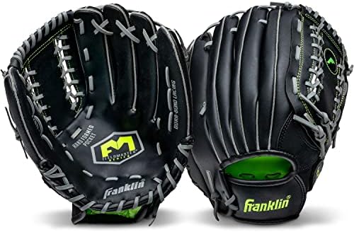 Franklin Sports Baseball + Softball Gloves - Field Master Adult + Youth Baseball + Softball Gloves - Right Hand + Left Hand Gloves - Infield + Outfield Mitts - Multiple Sizes + Colors