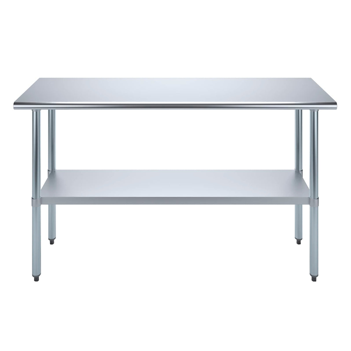 AmGood 18 in. x 60 in. Stainless Steel Work Table | Metal Kitchen Food Prep Table | NSF