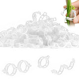 Plant Support Clips, Reusable Garden Clips for Securing Plants (100, White)