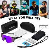 STORYCOAST Polarized Sports Sunglasses for Men Women,Driving Fishing Cycling Mountain Bike Sunglasses UV400 Protection