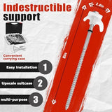 20 Pack 8" Screw in Tent Stakes Heavy Duty- Ground Anchors Screw- Tent Pegs Camping Stakes- Hex Pegs Drillable Tent Stakes and Hexagon Head Drive and Storage Box (White)