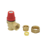 Caleffi – 6 Bar Pressure Relief Valve Replacement with Loose Nut Connection – Alternative