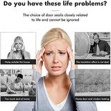 BBTO Weather Stripping Door Seal Strip Kerf Soundproof Strip V-Shaped Q Foam Weather Stripping Exterior Door Frame for Summer Windows Large Gap Seal and Easy Installation(40 Feet,White)