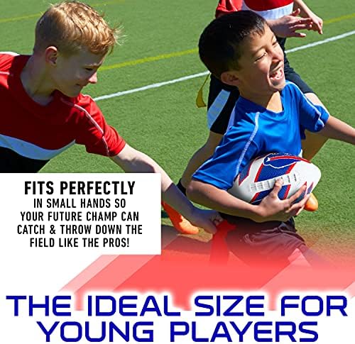 Franklin Sports NFL Team Footballs - Rubber Youth Mini Footballs for All NFL Teams - Kids Junior 8.5" Football - Official NFL Licensed Footballs