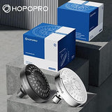 HOPOPRO 5-Mode High Pressure Shower Head - The Washington Post, NBC News, Today TV Show Recommended - High Flow Fixed Showerheads (4 Inch Silver)