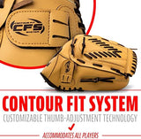 Franklin Sports Baseball + Softball Gloves - Field Master Adult + Youth Baseball + Softball Gloves - Right Hand + Left Hand Gloves - Infield + Outfield Mitts - Multiple Sizes + Colors